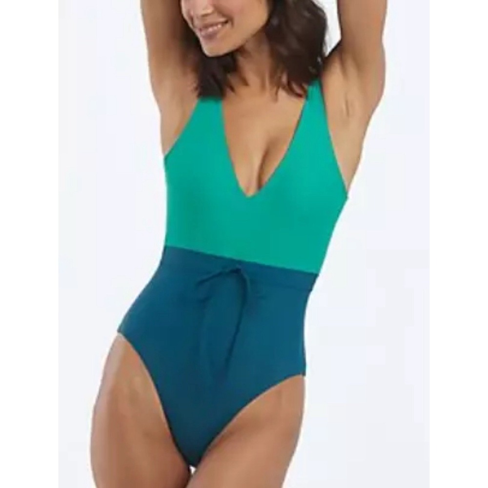 NWT - Summersalt - The Tie-Waist Backflip Swim Suit Seaweed Sea Glass Size 16!
